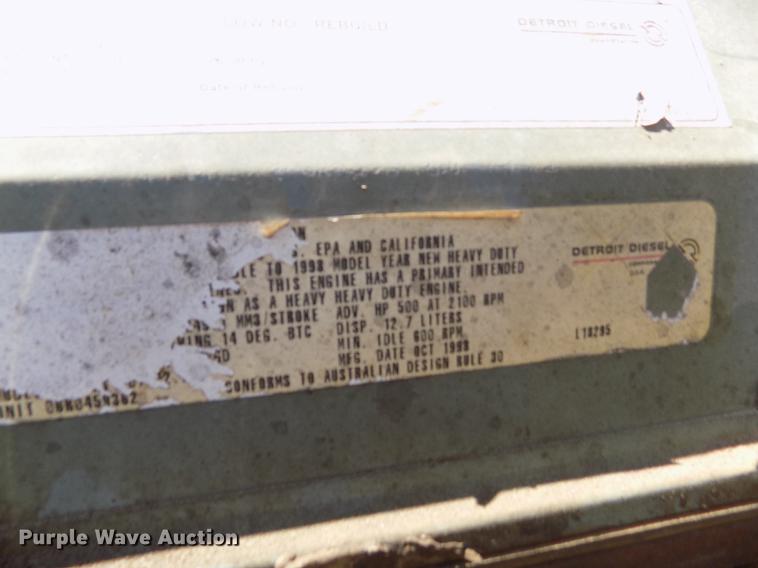 image for item DE1178 1999 Freightliner Century Class semi truck