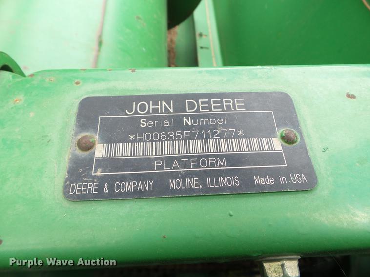 image for item DE1373 2005 John Deere 635 flex head