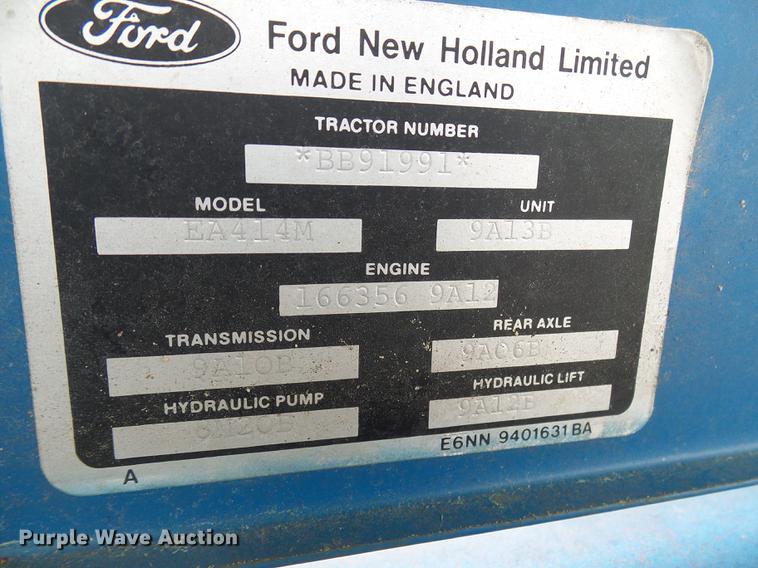 image for item DF7253 1989 Ford 6610 tractor