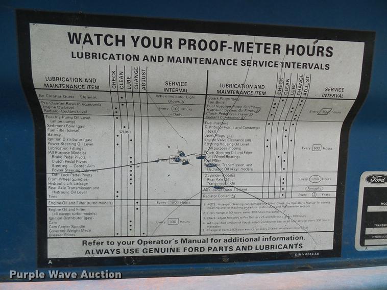 image for item DF7253 1989 Ford 6610 tractor