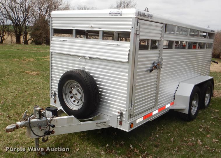 image for item DG0944 2003 Alum-Line Dual Line livestock trailer