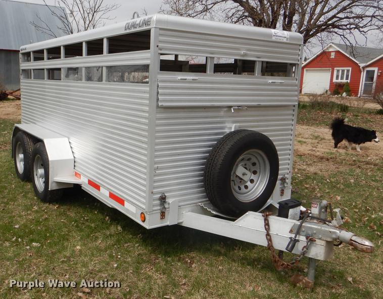 image for item DG0944 2003 Alum-Line Dual Line livestock trailer