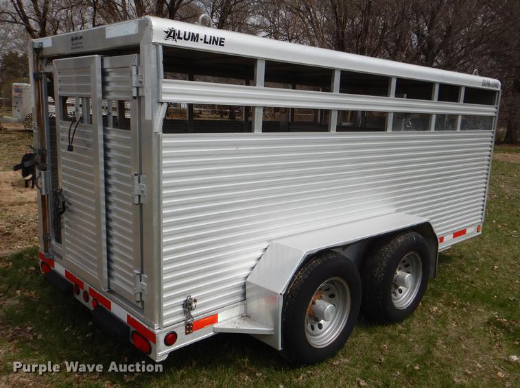image for item DG0944 2003 Alum-Line Dual Line livestock trailer