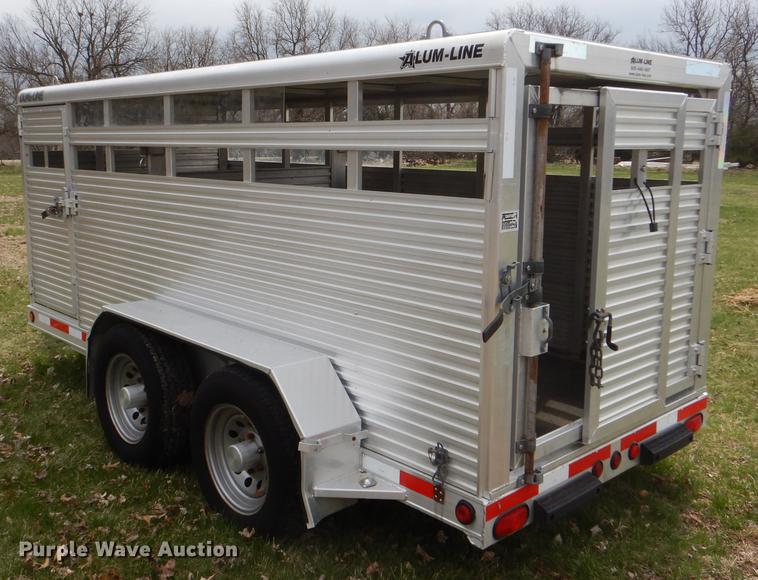 image for item DG0944 2003 Alum-Line Dual Line livestock trailer