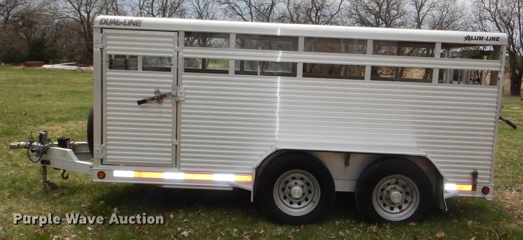 image for item DG0944 2003 Alum-Line Dual Line livestock trailer