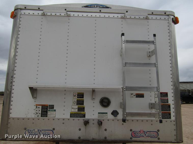 image for item FJ9648 2005 Wilson Pace Setter double hopper bottom grain trailer