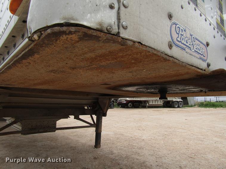 image for item FJ9648 2005 Wilson Pace Setter double hopper bottom grain trailer