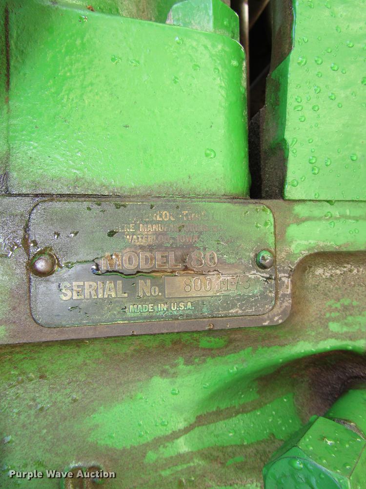 image for item FJ9669 John Deere 80 tractor