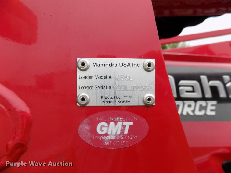 image for item DB9697 2016 Mahindra 105P MFWD tractor