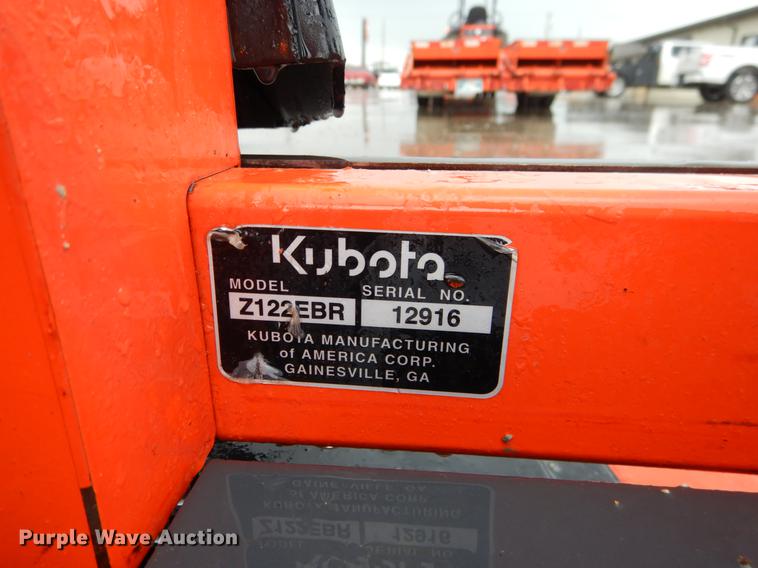 image for item DE3943 Kubota Z1225BR ZTR lawn mower