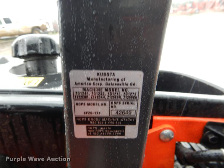 image for item DE3943 Kubota Z1225BR ZTR lawn mower