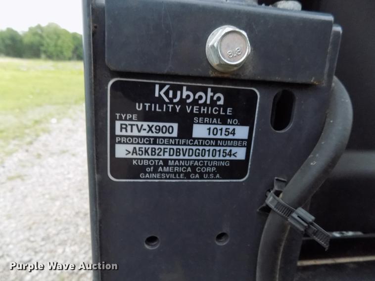 image for item DG3430 2013 Kubota XTV900 utility vehicle