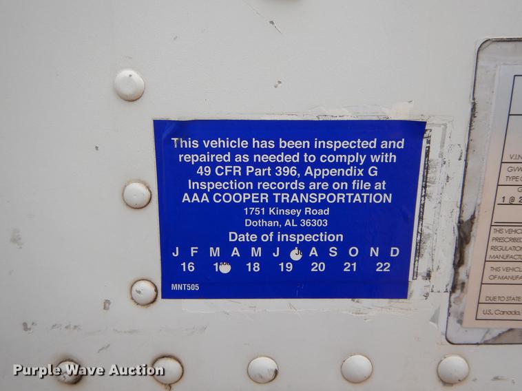 image for item DC0220 1993 Wabash TRA/REMVan5896 dry van trailer