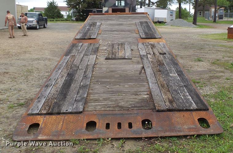 image for item DE7791 1986 Rogers tilt deck equipment trailer