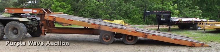 image for item DE7791 1986 Rogers tilt deck equipment trailer