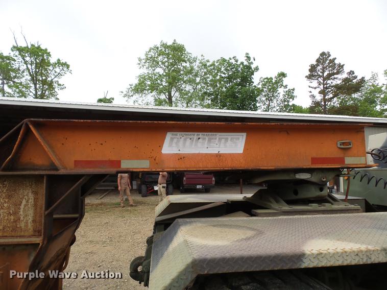 image for item DE7791 1986 Rogers tilt deck equipment trailer