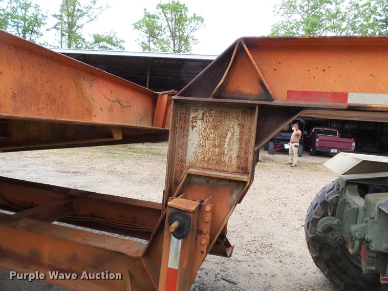 image for item DE7791 1986 Rogers tilt deck equipment trailer