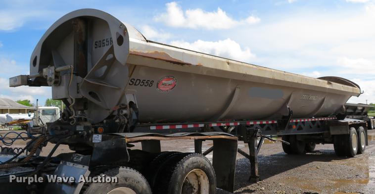 image for item DE8028 2011 Construction Trailer Specialist, Inc. SD-40-34 side dump trailer