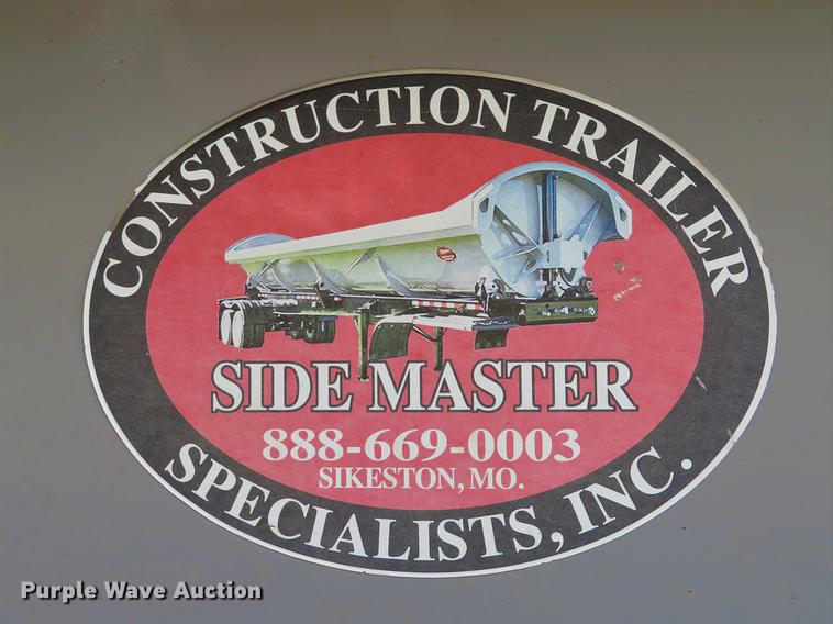 image for item DE8028 2011 Construction Trailer Specialist, Inc. SD-40-34 side dump trailer