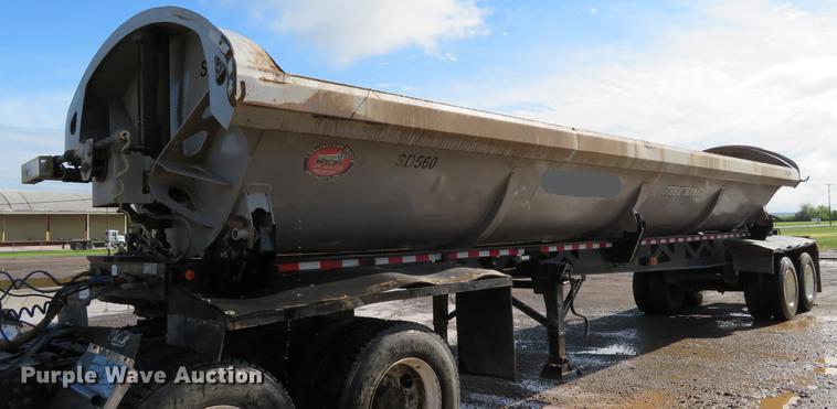 image for item DE8031 2011 Construction Trailer Specialist, Inc. SD-40-34 side dump trailer