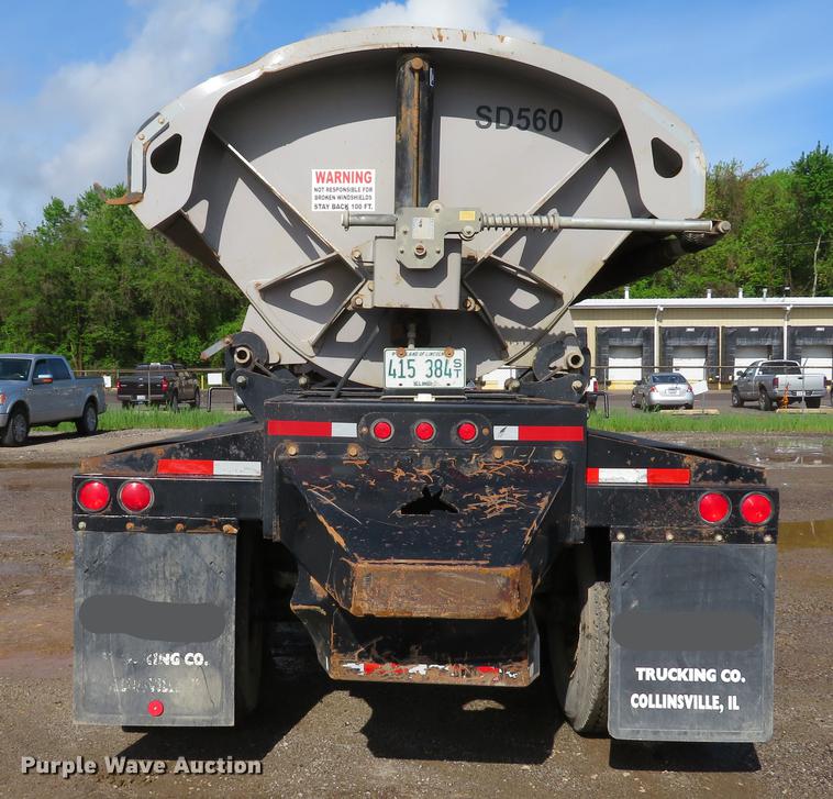 image for item DE8031 2011 Construction Trailer Specialist, Inc. SD-40-34 side dump trailer