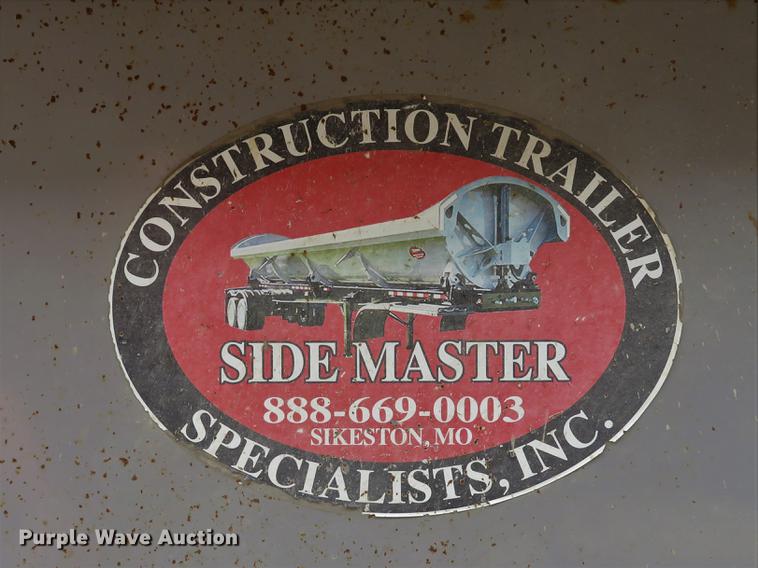 image for item DE8031 2011 Construction Trailer Specialist, Inc. SD-40-34 side dump trailer