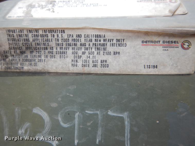 image for item DG5769 2004 Western Star 4900FA semi truck