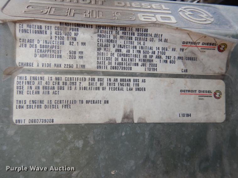 image for item DG5769 2004 Western Star 4900FA semi truck