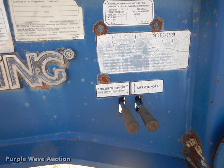 image for item FH9377 1994 Trail King TXK70HDG562 lowboy equipment trailer