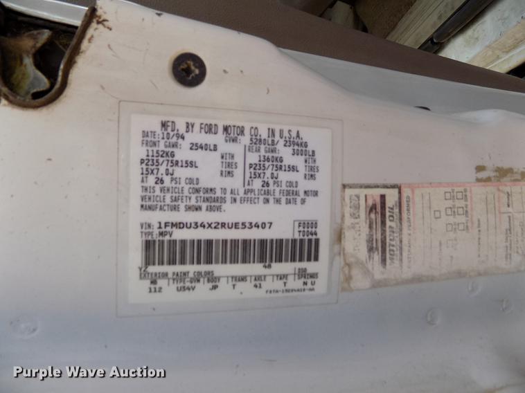 image for item DE1231 1994 Ford Explorer SUV