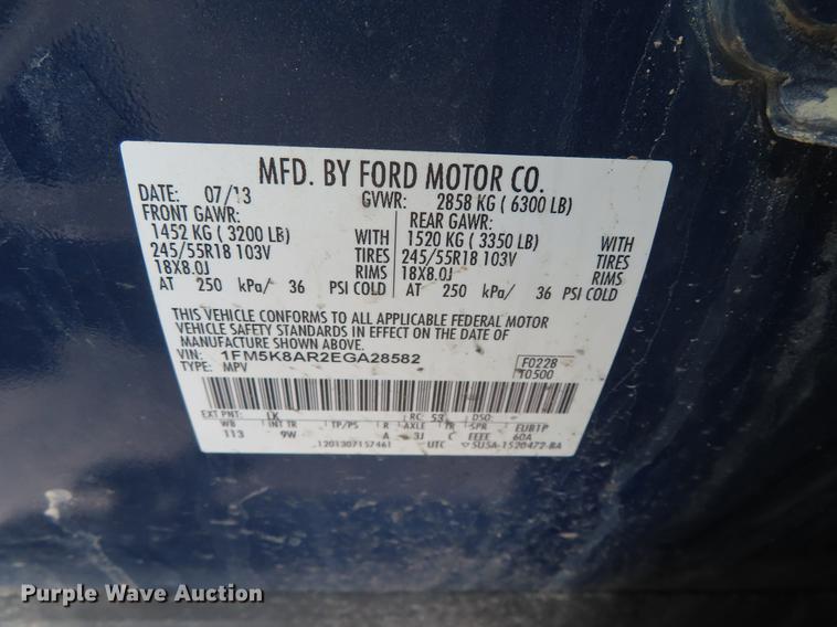 image for item DE3506 2014 Ford Explorer Police Interceptor SUV