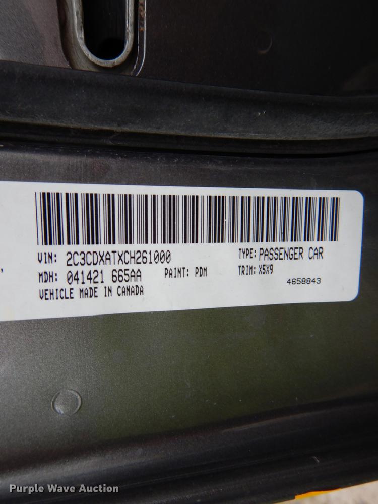 image for item DE8344 2012 Dodge Charger Police