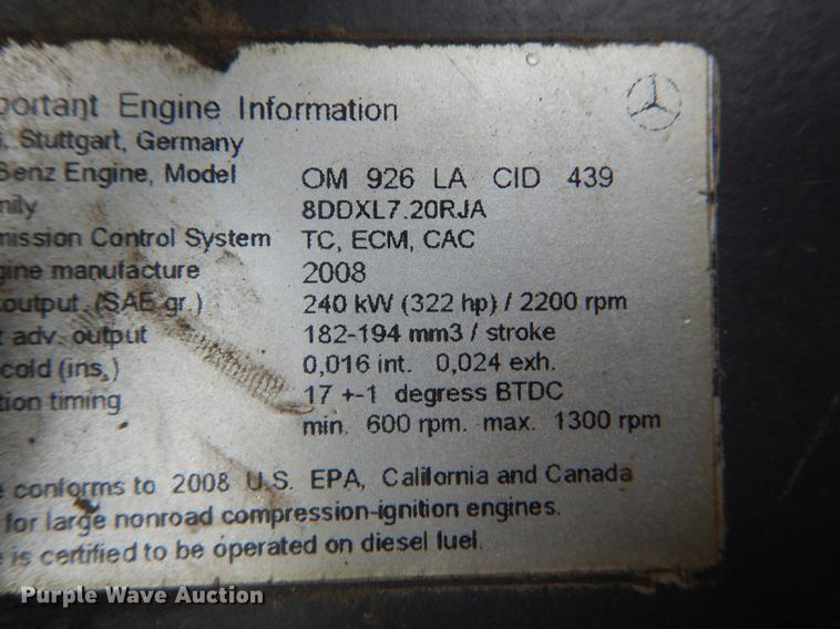 image for item DE8368 2009 Gradall XL3100 Series III rubber tire excavator