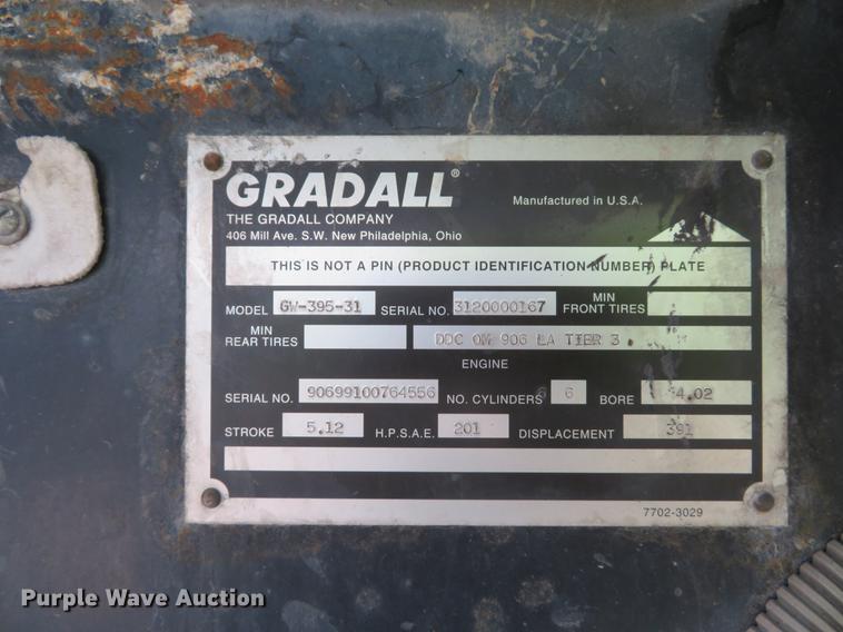 image for item DE8368 2009 Gradall XL3100 Series III rubber tire excavator