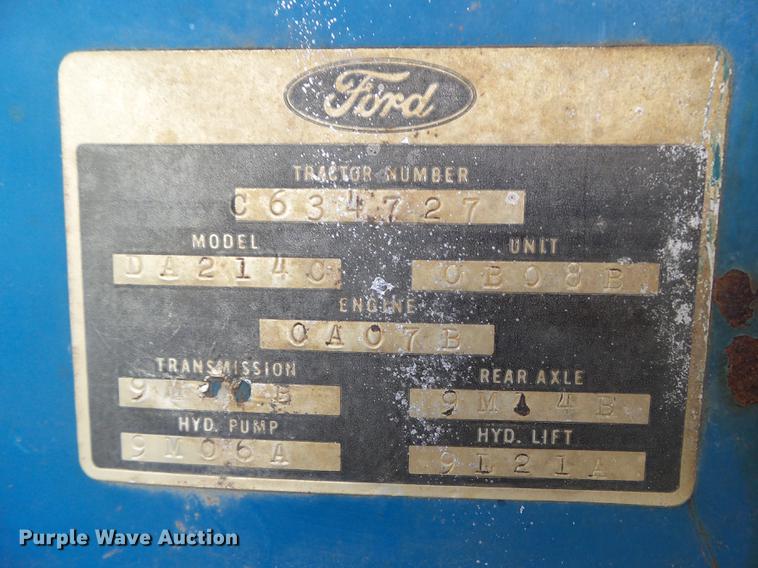image for item DF0761 1979 Ford 4600 tractor