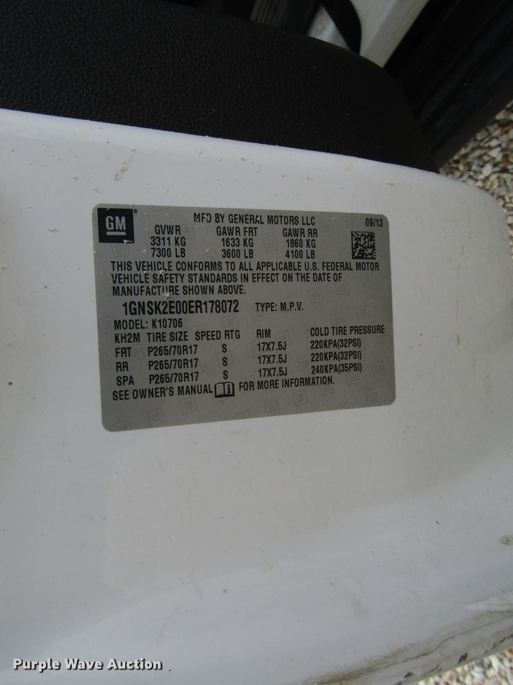 image for item DF8057 2014 Chevrolet Tahoe Police SUV