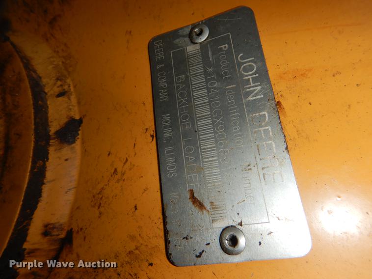 image for item DG1067 2002 John Deere 410G backhoe