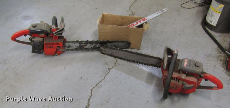image for item EH9423 (2) Homelite SXL chainsaws