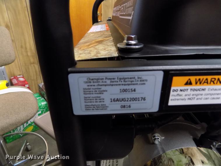 image for item FG9333 2016 Champion 100154 generator