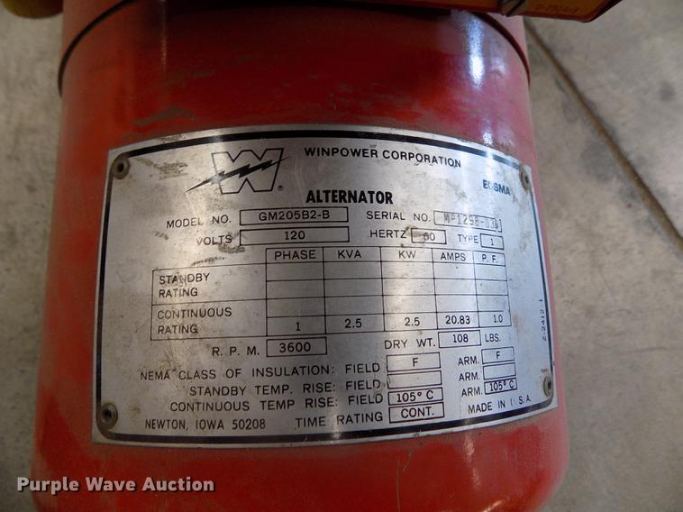 image for item FG9342 Winpower GM205B2-B generator