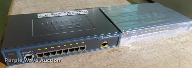 image for item FG9354 (2) Cisco Catalyst 2960 POE switch