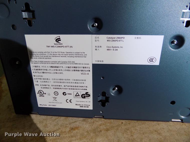 image for item FG9354 (2) Cisco Catalyst 2960 POE switch