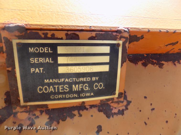 image for item FG9363 Coates SB121 snow plow