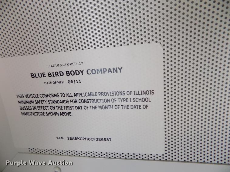 image for item FG9388 2012 Blue Bird All American school bus