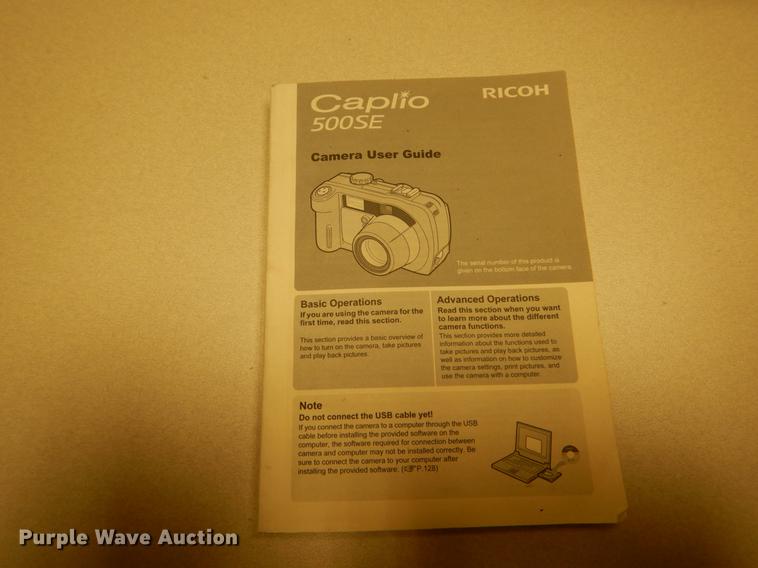 image for item FI9574 Ricoh Caplio 500SE digital camera