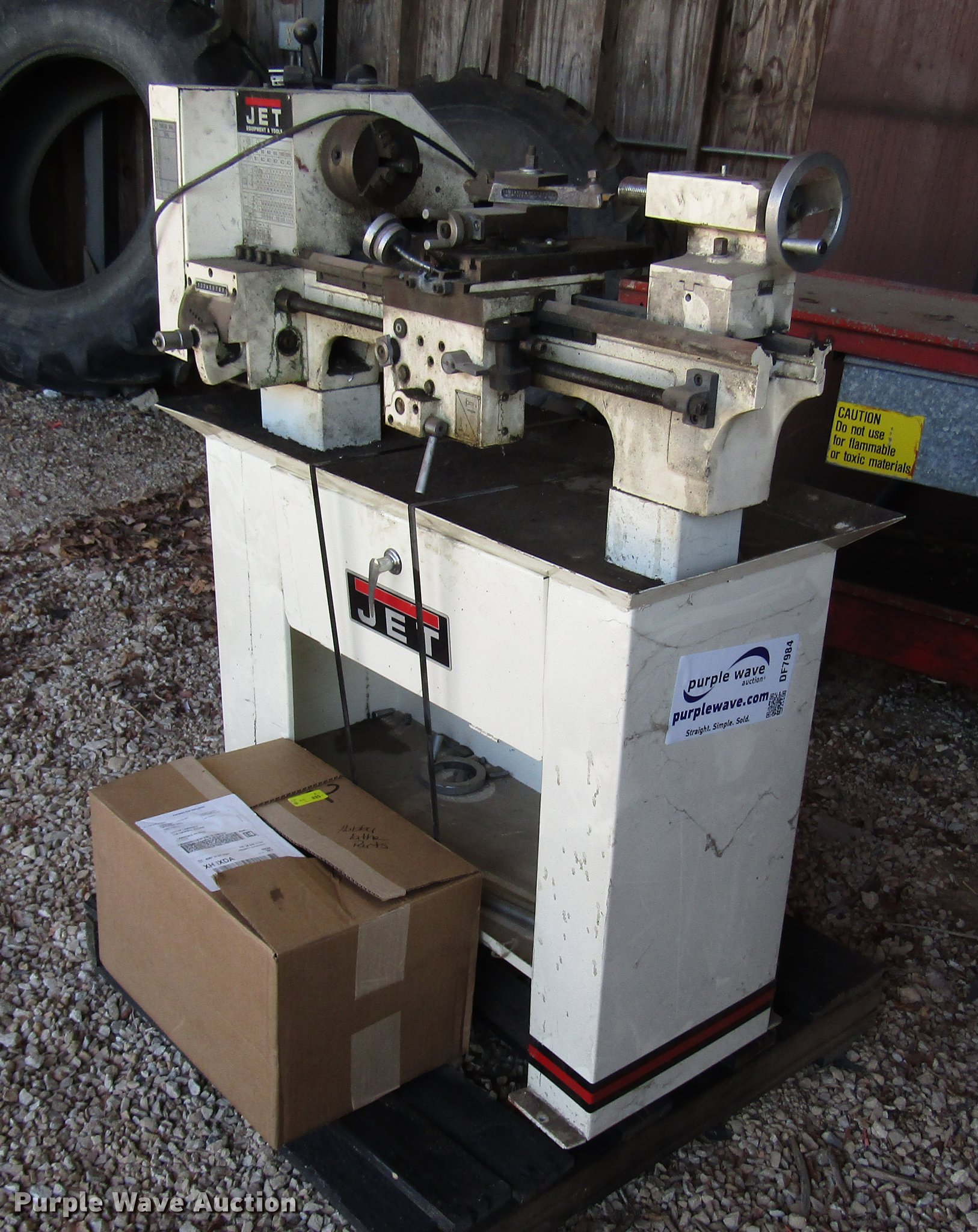 Jet lathe in Lawrence, KS Item DF7984 sold Purple Wave