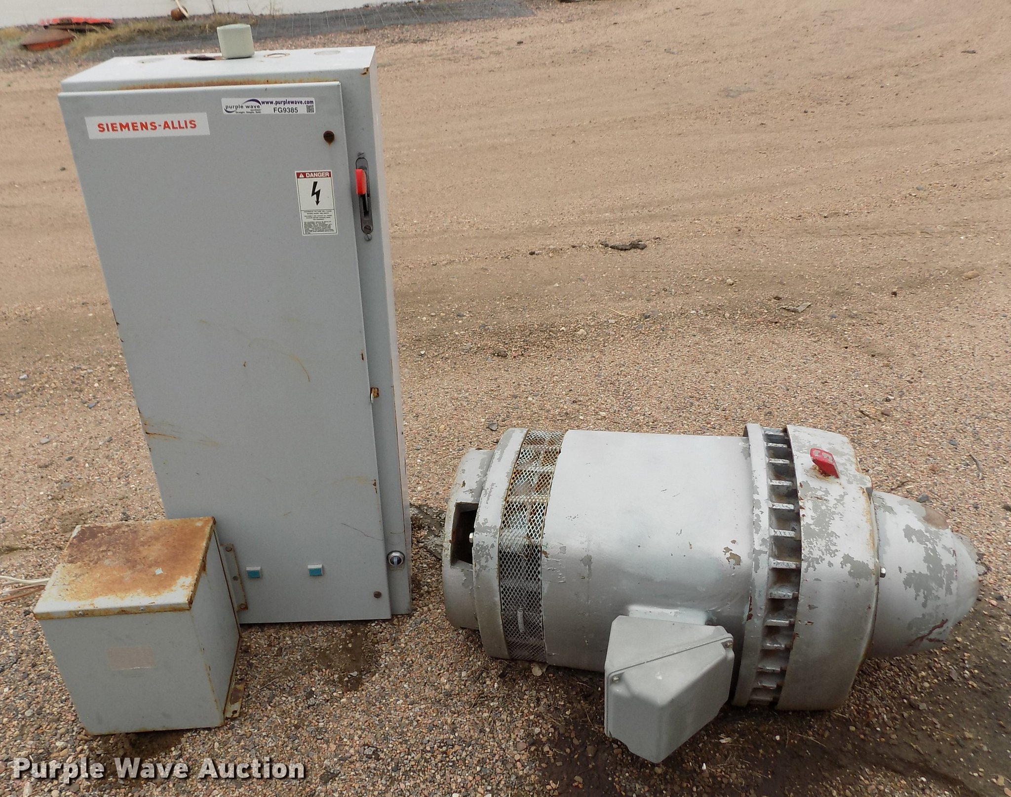 B&B electric motor in Bird City, KS Item FG9385 sold Purple Wave