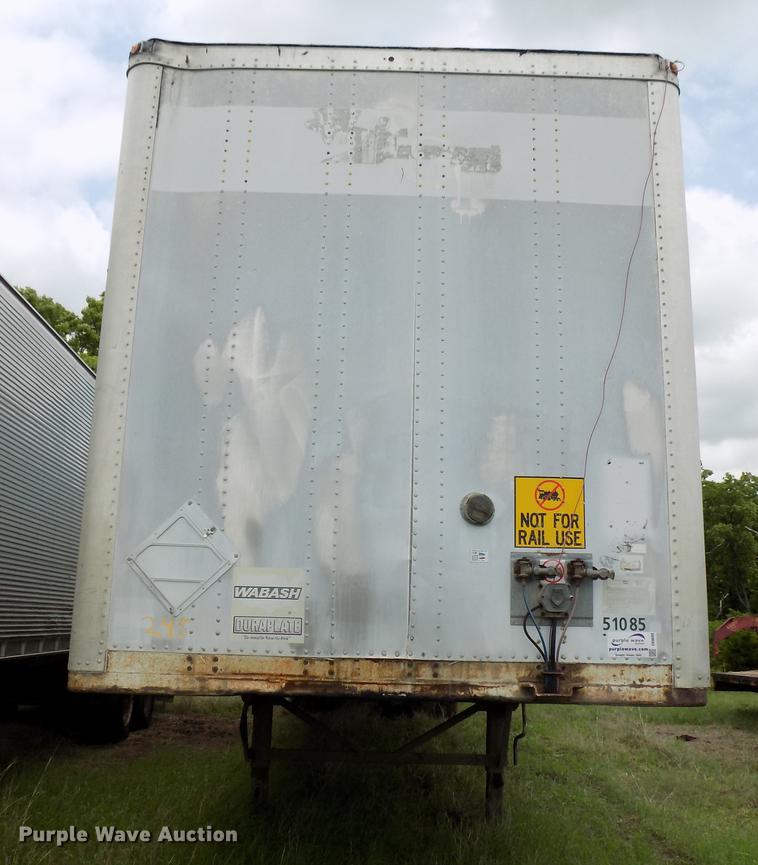 image for item DB9689 2000 Wabash Bison dry van trailer