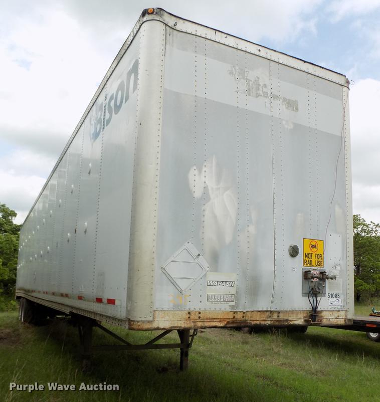 image for item DB9689 2000 Wabash Bison dry van trailer