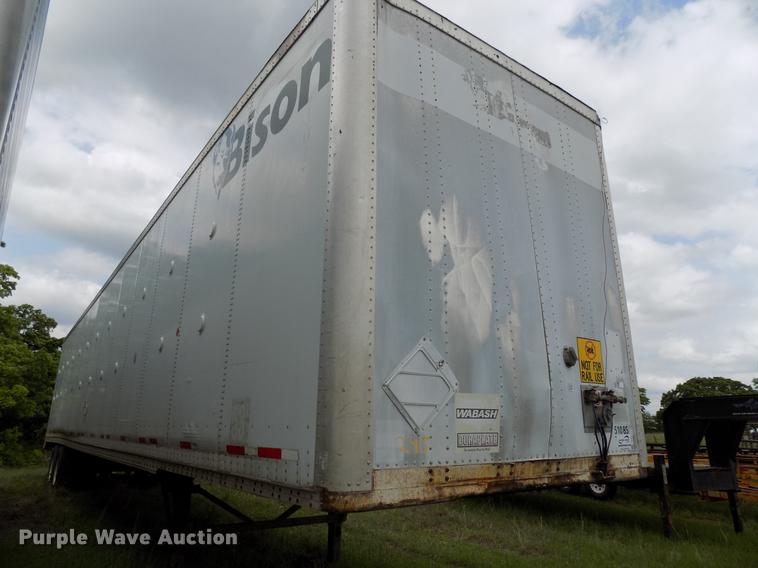 image for item DB9689 2000 Wabash Bison dry van trailer